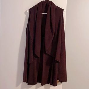 Barely worn burgundy sweater shawl